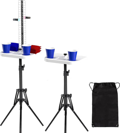 Set 2 marcadores Cornhole con soporte bebidas patio