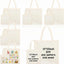 12 Pzas Bolsas Tote Lona Reutilizables 15x15"