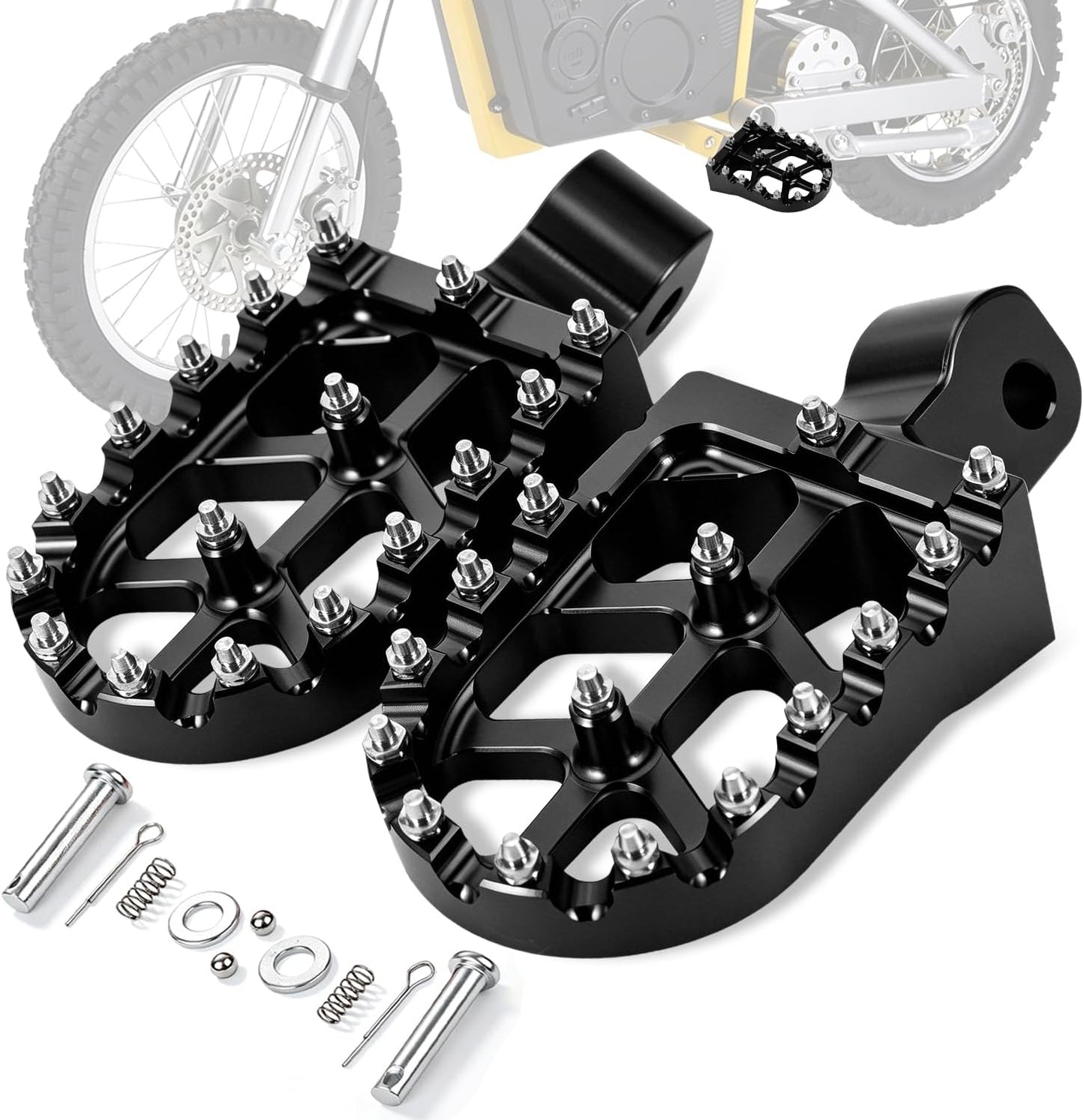 Reposapiés motocross MX650 MX500 SX500 negro