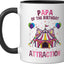 Taza Cerámica Cumpleaños Circo Negro/Blanco