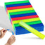 500 Reglas Plástico Flexibles 6" Color Opaco y Brillante