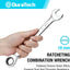 Llave trinquete 18mm métrica 72 dientes cr-v pulido