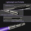 Linterna UV 395 nm impermeable set 4 con clip