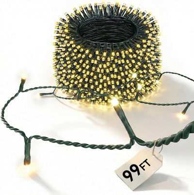 Guirnalda LED 300 luces 99pies impermeable con temporizador