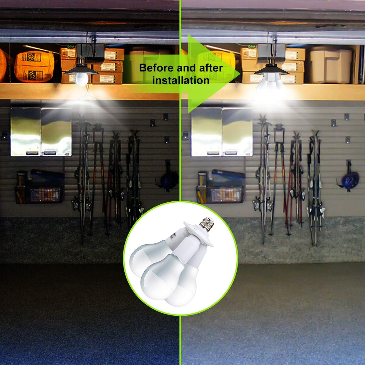 Divisor de enchufe luz LED E26 E27 86V-240V PBT