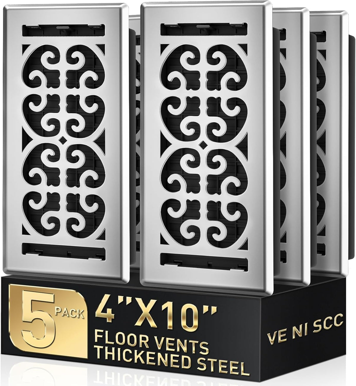 Cubiertas ventilación piso 4x10pulg resistente metal