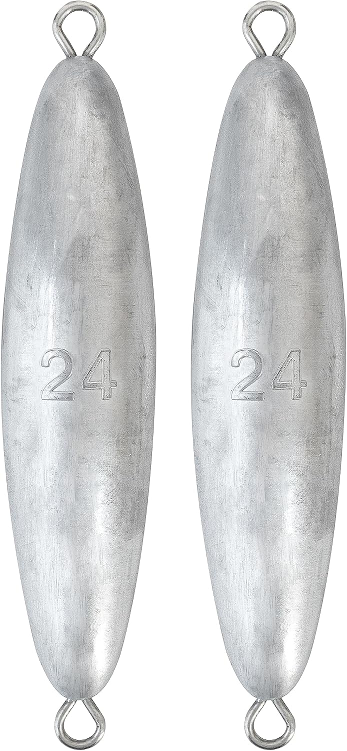 Plomada torpedo alambre para pesca salada 2-48oz