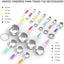 Set tazas y cucharas acero inox para cocina hornear