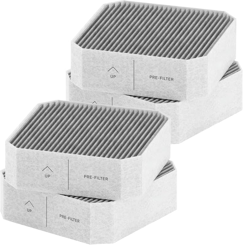 4 Pzas Prefiltro Purificador Aire Molekule Carbón Activo