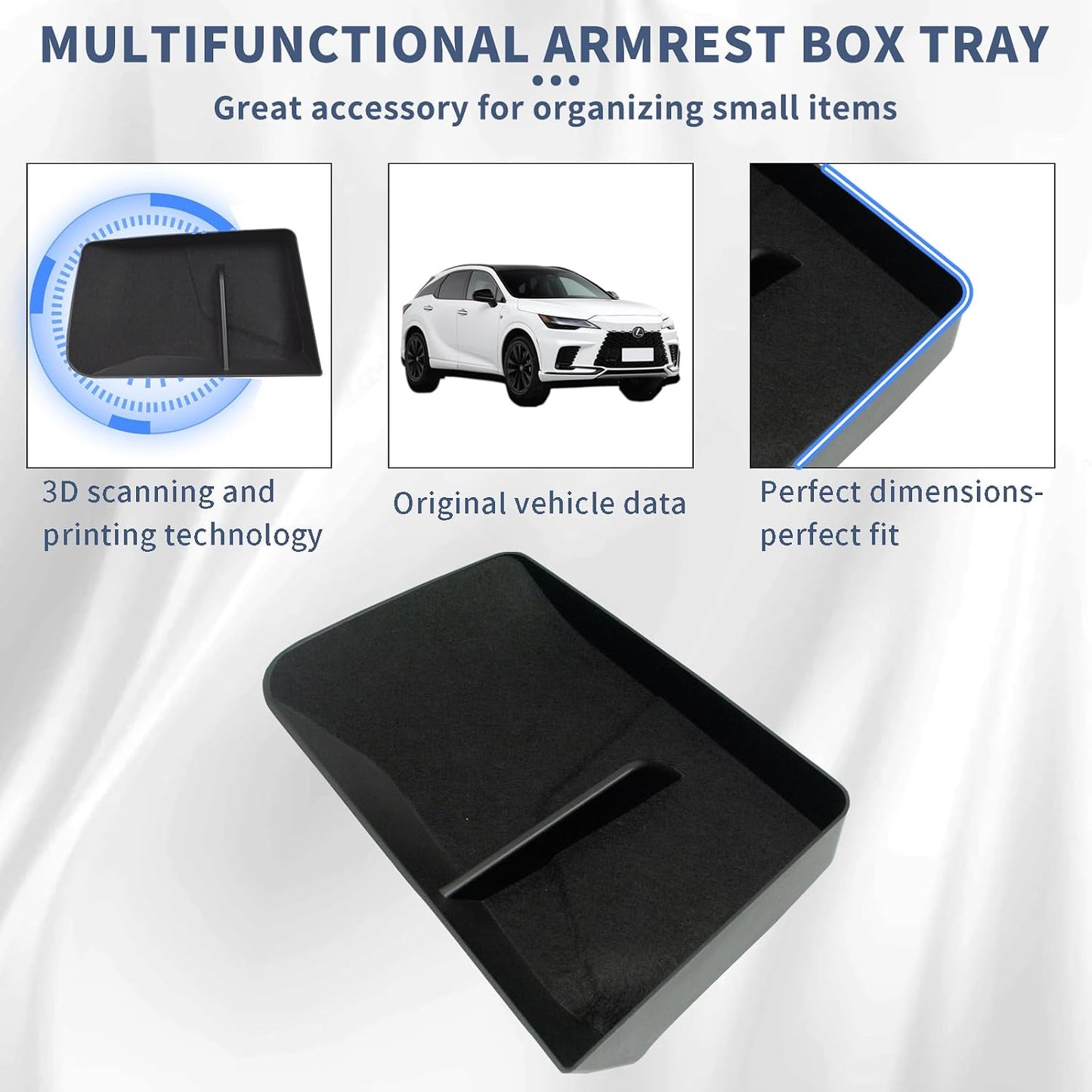 Bandeja silicona compat. organiz. consola Lexus RX 2023
