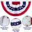 Bandera americana plisada 3x6ft set 3 decoración 4 de julio