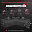 Funda seccional V sofá exterior 600D impermeable 115x115"