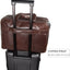 Maletín cuero genuino para hombre con bolsa portátil 15.6pulg