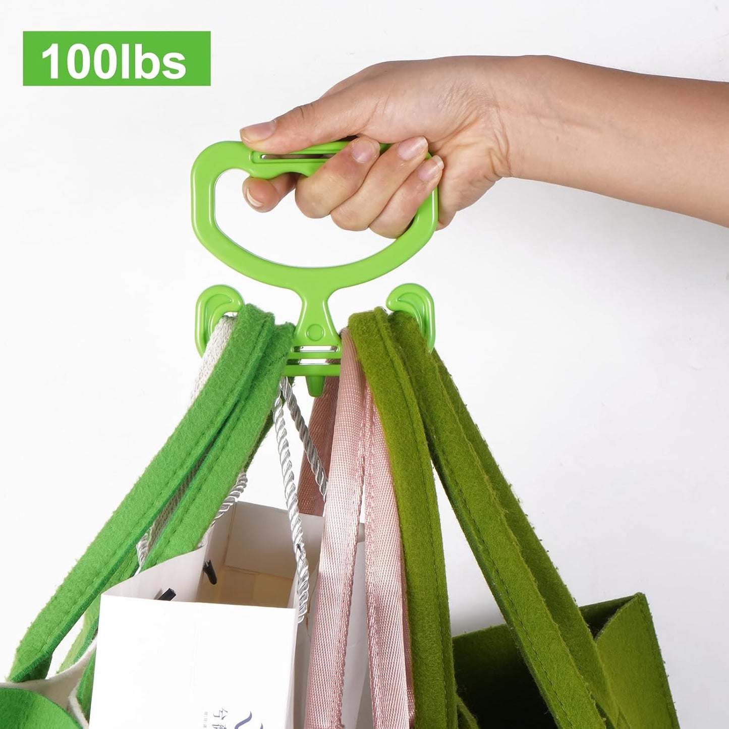 Soporte para bolsas de comestibles 2 pzas resistente 100lb