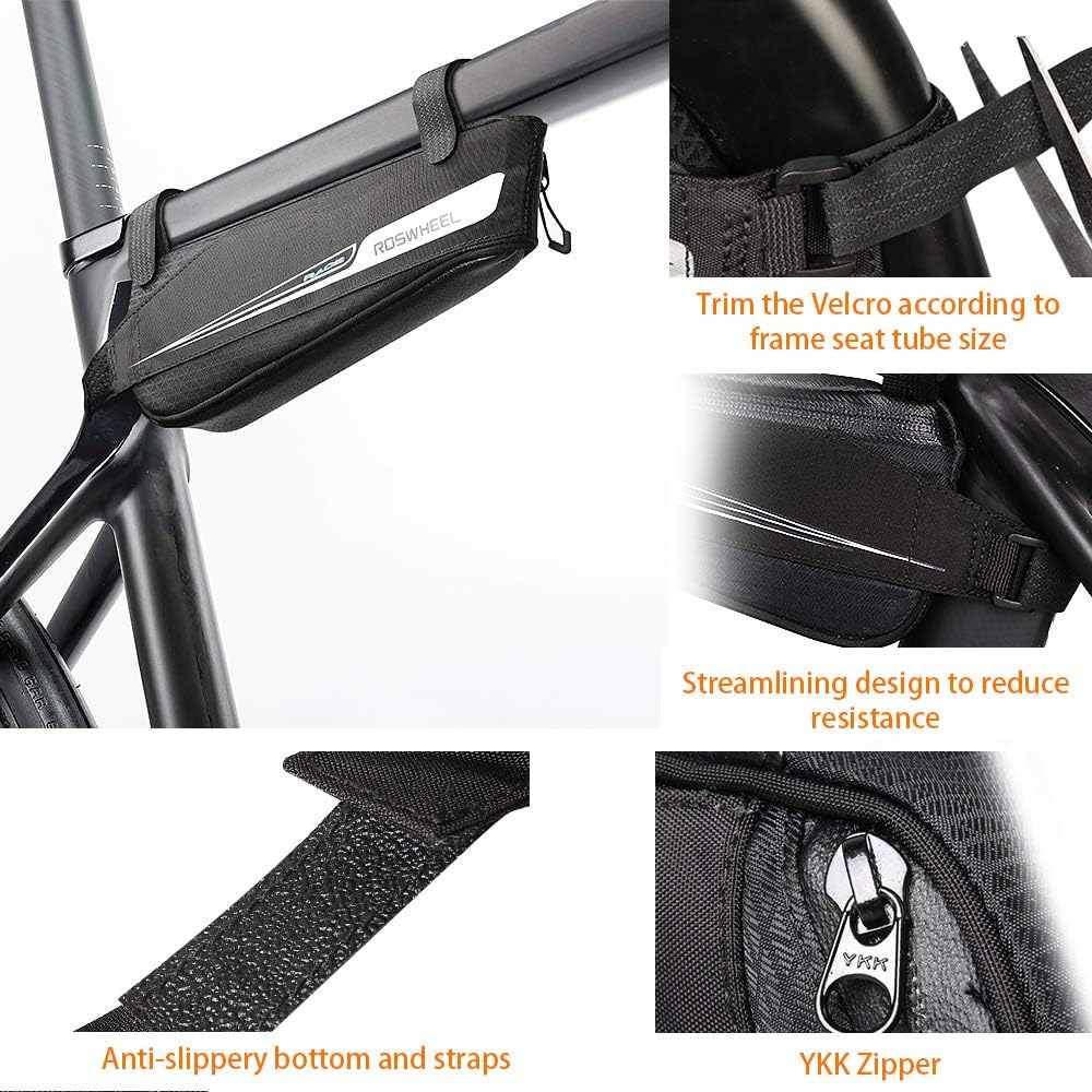 Bolsa triángulo para bicicleta carretera pack accesorios