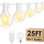 Tira luces LED G40 25ft exteriores enchufable 10 bombillas