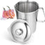 Jarra acero inox 70oz con tapa asa vaso graduado 2L