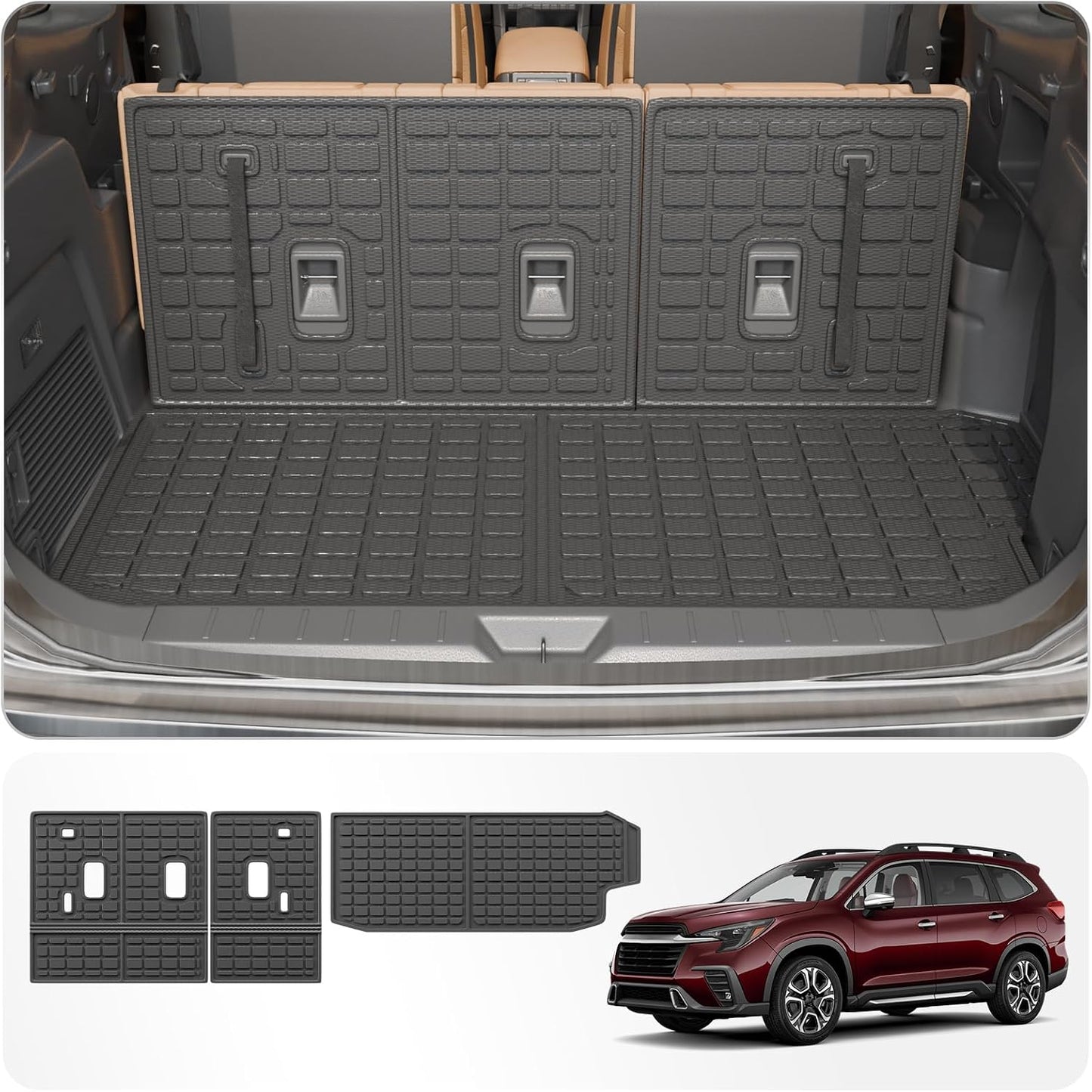 Alfombra maletero elastómero protector asiento trasero