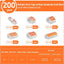 Kit 200 Conectores Palanca Alambre AWG 28-12
