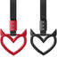 2 Pzas Llaveros Corazón Accesorio Auto Correa Mano Rojo