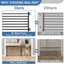 Puerta interior para perros ancha 26-41" metal escaleras