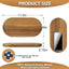 Bandeja madera acacia 11.8x6pulg rústica para servir