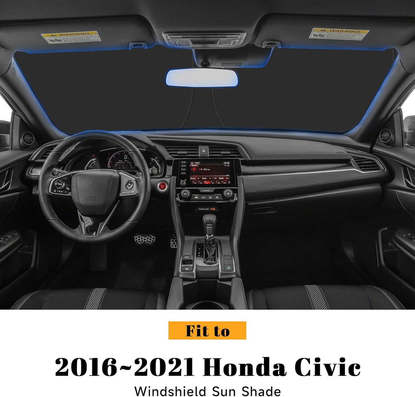 Parasol reflectante plegable para Civic Honda 16-21