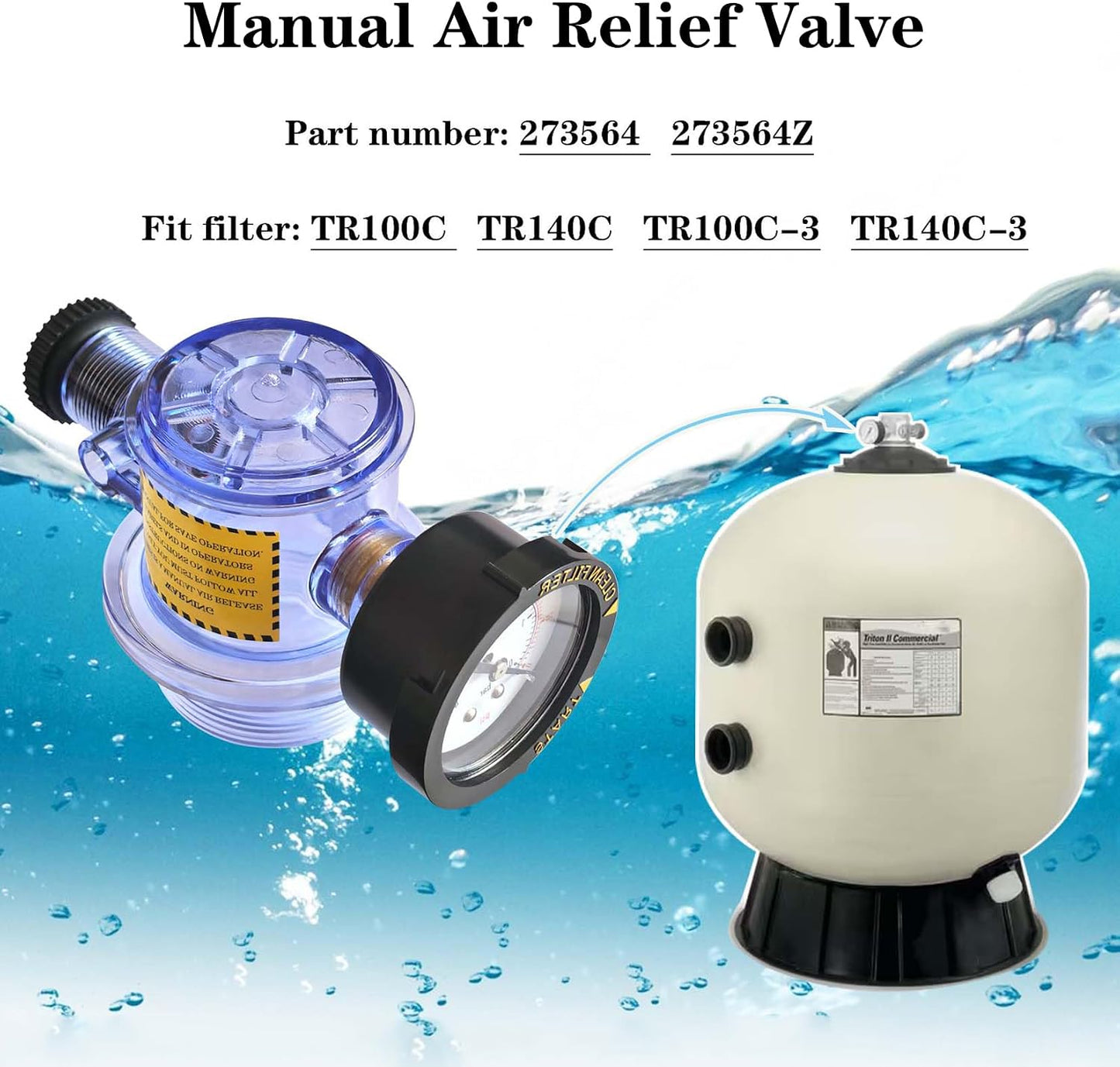 Válvula alivio aire comp Triton C TR140C TR100C