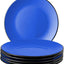 Set 6 platos cerámica gres Le Papillon azul 10pulg