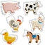 Set 6 Cortadores Galletas Animales Granja Acero Inox