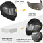 Casco moto calle con 2 viseras anti-vaho DOT negro fibra