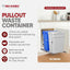 Cubo basura doble cocina 35qt reciclaje corredera azul