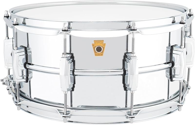 Tambor caja aluminio cromado 6.5x14pulg orejetas imperiales