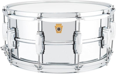 Tambor caja aluminio cromado 6.5x14pulg orejetas imperiales