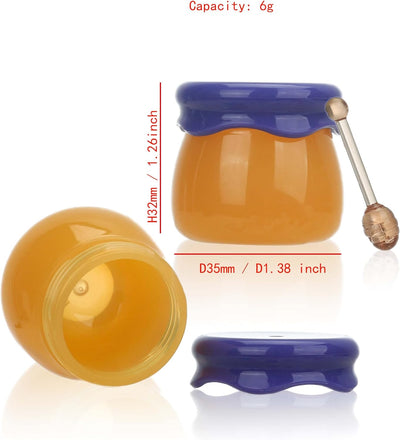 20 Pzas Tarros Plástico 0.21oz para Crema Aceite Labios