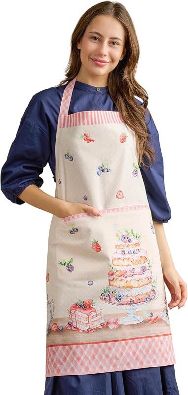 Delantal cocina con bolsillo primavera verano