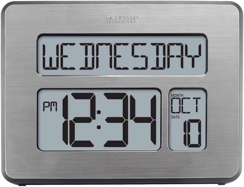 Reloj calendario dígitos grandes para adultos mayores
