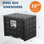Caja aluminio 18pulg organiz. camioneta RV negro