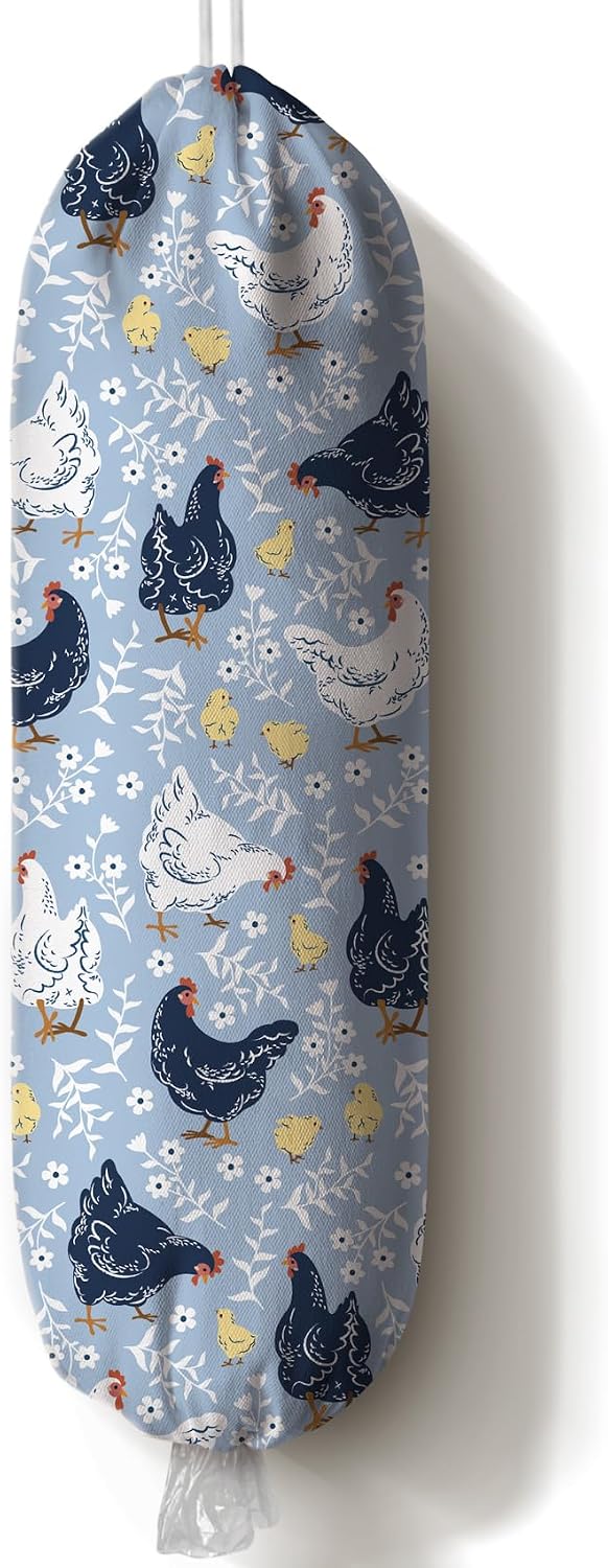 Soporte bolsas plástico pollo cocina 23x9pulg