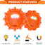 3 Luces LED Emergencia con Batería y Guantes Seguridad