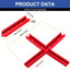 4 Set T-Track Intersección Kit Rojo Carpintería Universal