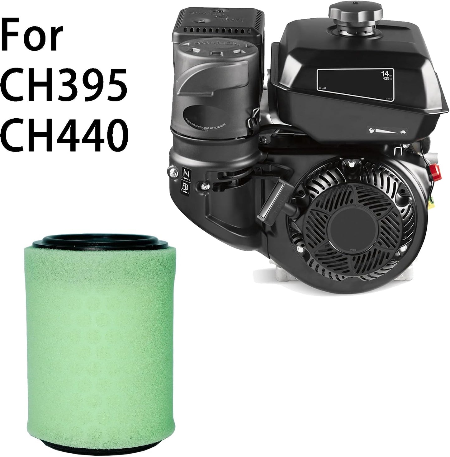 2 Filtros aire repuesto Kohler Command Pro CH395 CH440