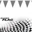 2 Pack Banderas Carreras Cuadros Negro Blanco 40