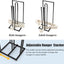 Apilador perchas metal soporte ropa ahorrador espacio