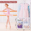 Bolsa ropa baile con 3 bolsillos transparentes cremallera