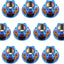 10 Tuercas Hex M6x1.0 Titanio Bicicletas Motocicletas Azul