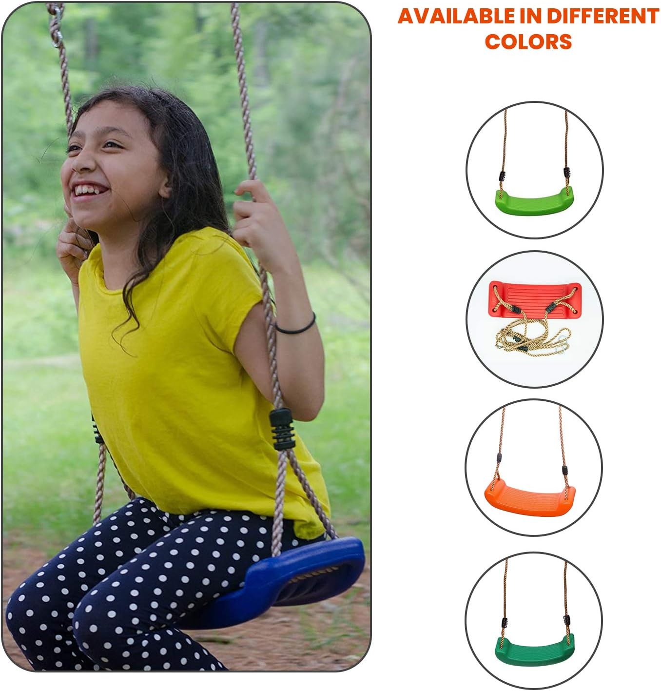Columpio rígido para niños color azul