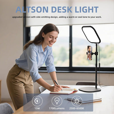 Luz anillo LED 10pulg para videoconferencia y escritorio