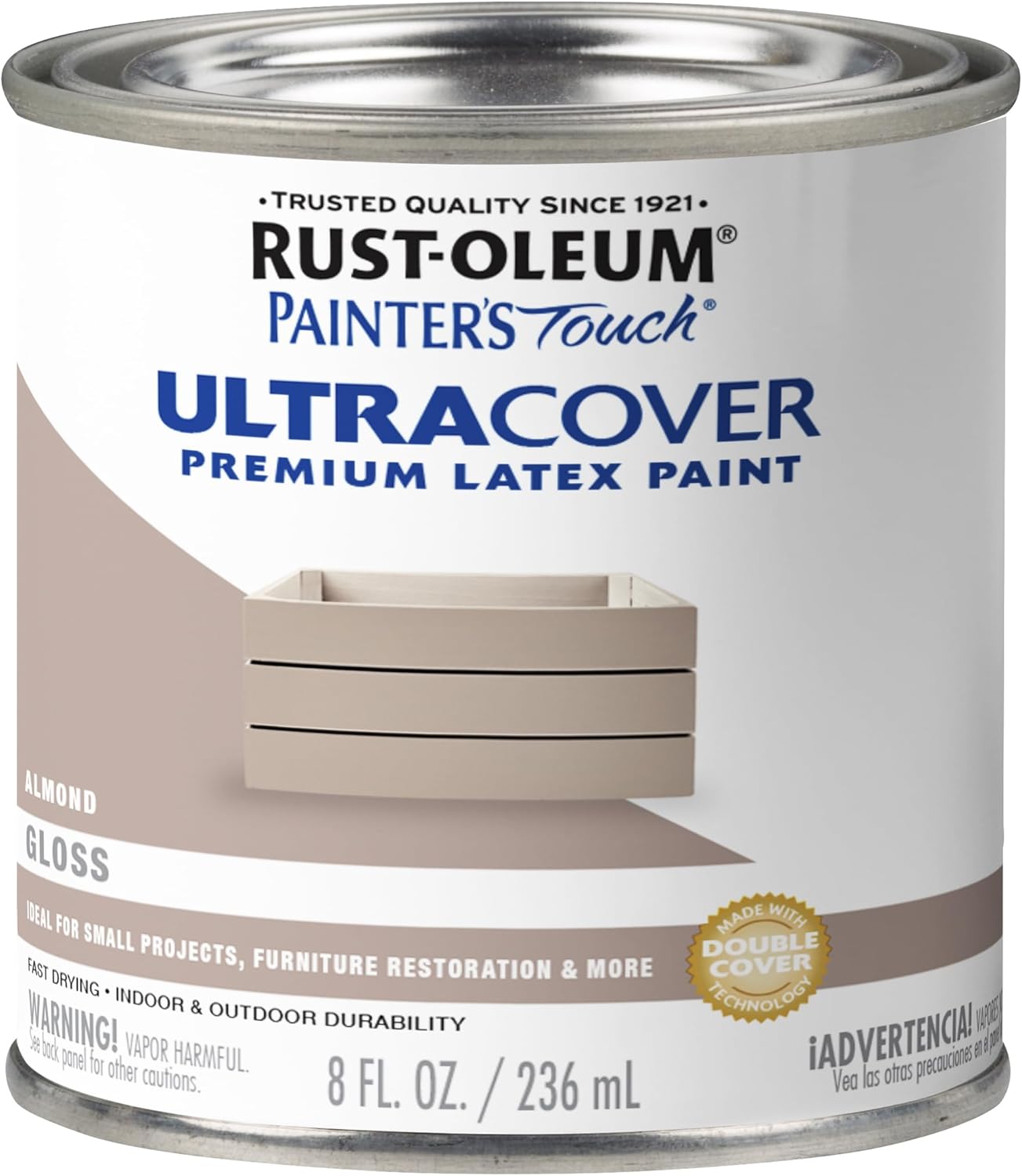 Lata pintura esmaltada multiusos 8oz paq 1