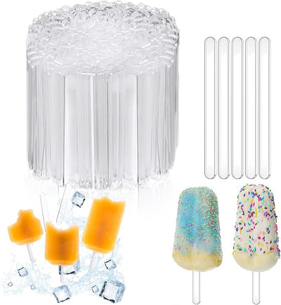 Palitos acrílicos reutilizables para tartas y helados 50 pzas